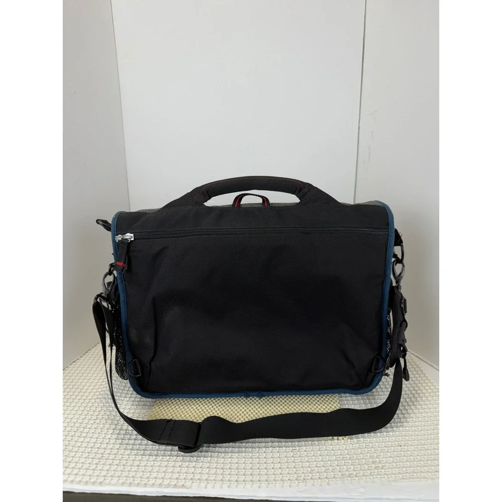 Rickshaw Bagworks Messenger Bag M‎ Black Grey Herringbone Laptop Commuter Bag